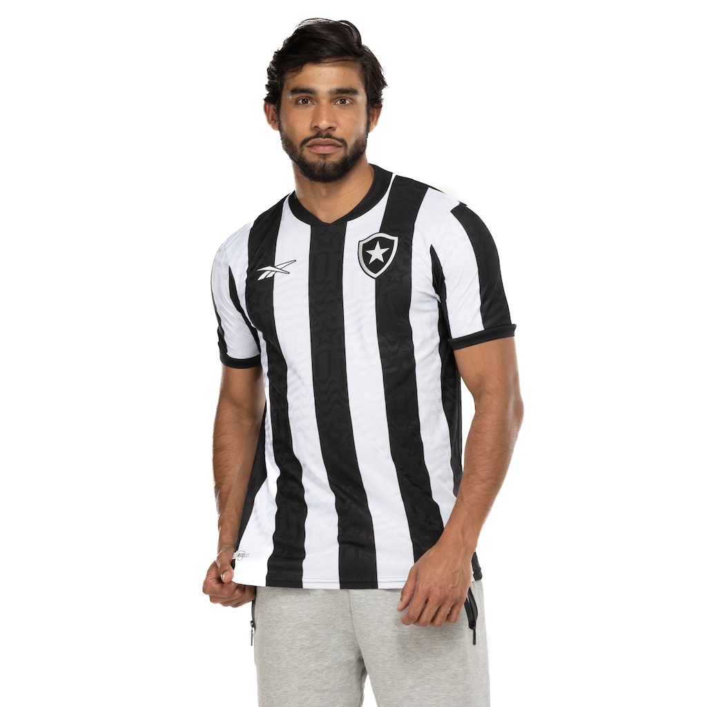 Camisa do Botafogo I 23 Reebok Masculina Torcedor - Foto 2