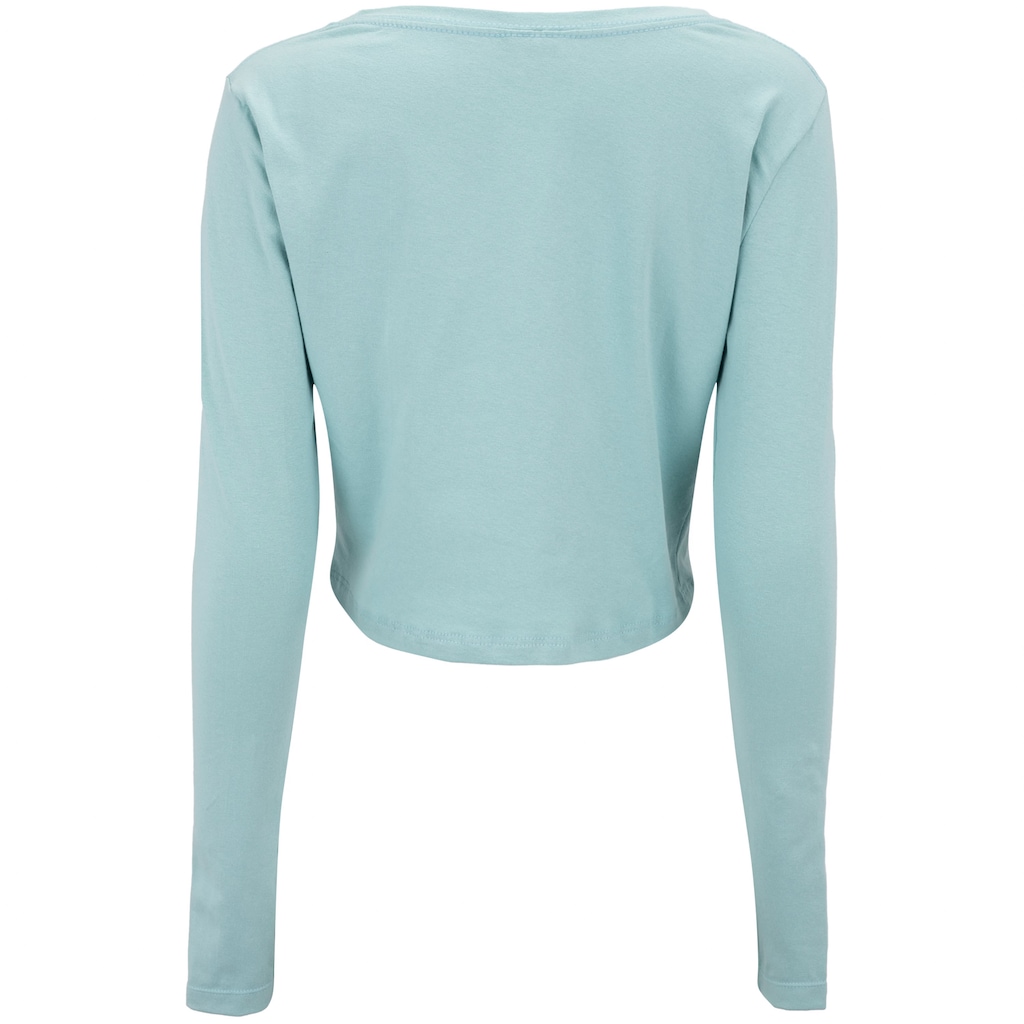 Imagem 2 do produto Blusa Cropped Feminina ASICS Manga Longa Cava Tradicional
