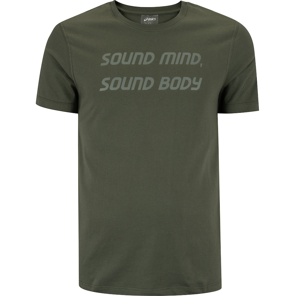Camiseta Masculina ASICS Manga Curta Malha Box - Foto 1