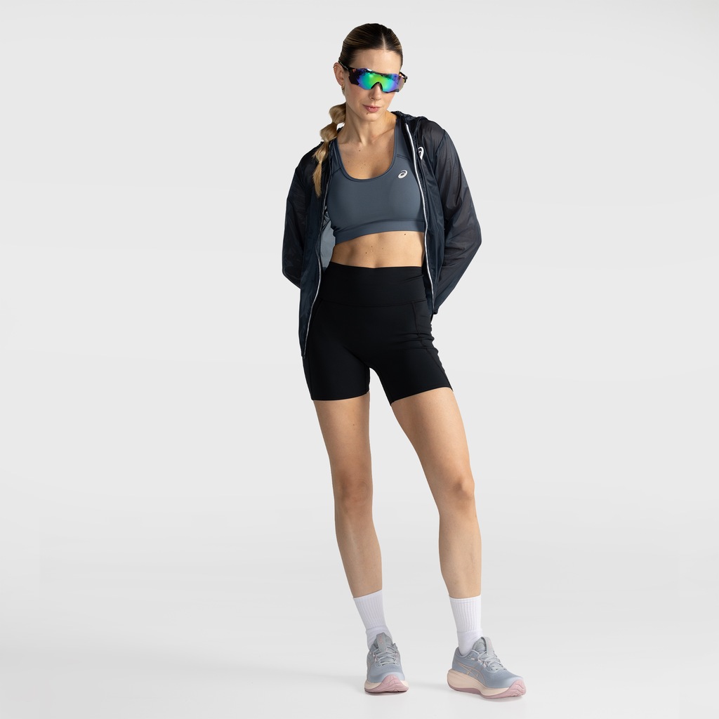 Imagem 4 do produto Top Fitness com Bojo Removível ASICS Basic Logo Média Sustentação Adulto