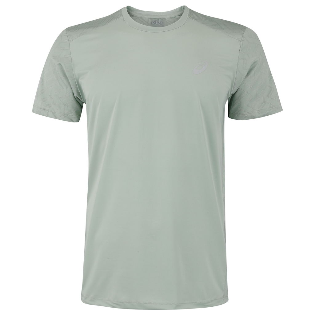 Camiseta Masculina ASICS Manga Curta Jacquard Antiodor Cava Tradicional