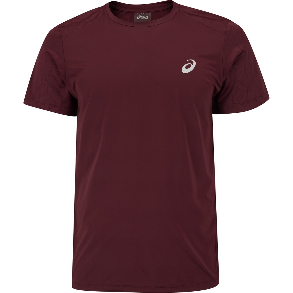 Camiseta Masculina ASICS Manga Curta Jacquard Antiodor Cava Tradicional