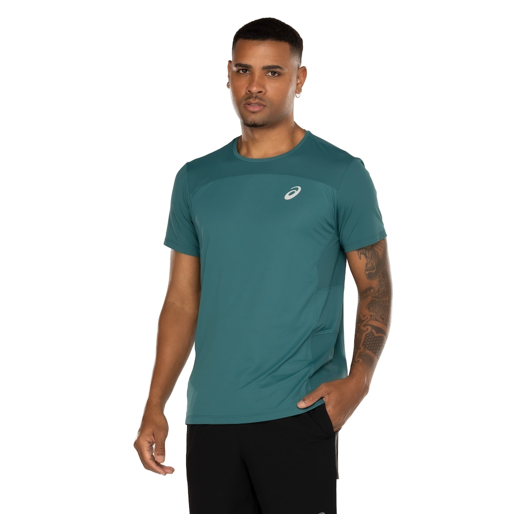 Imagem 1 do produto Camiseta ASICS Manga Curta Racket Recortada- Masculina