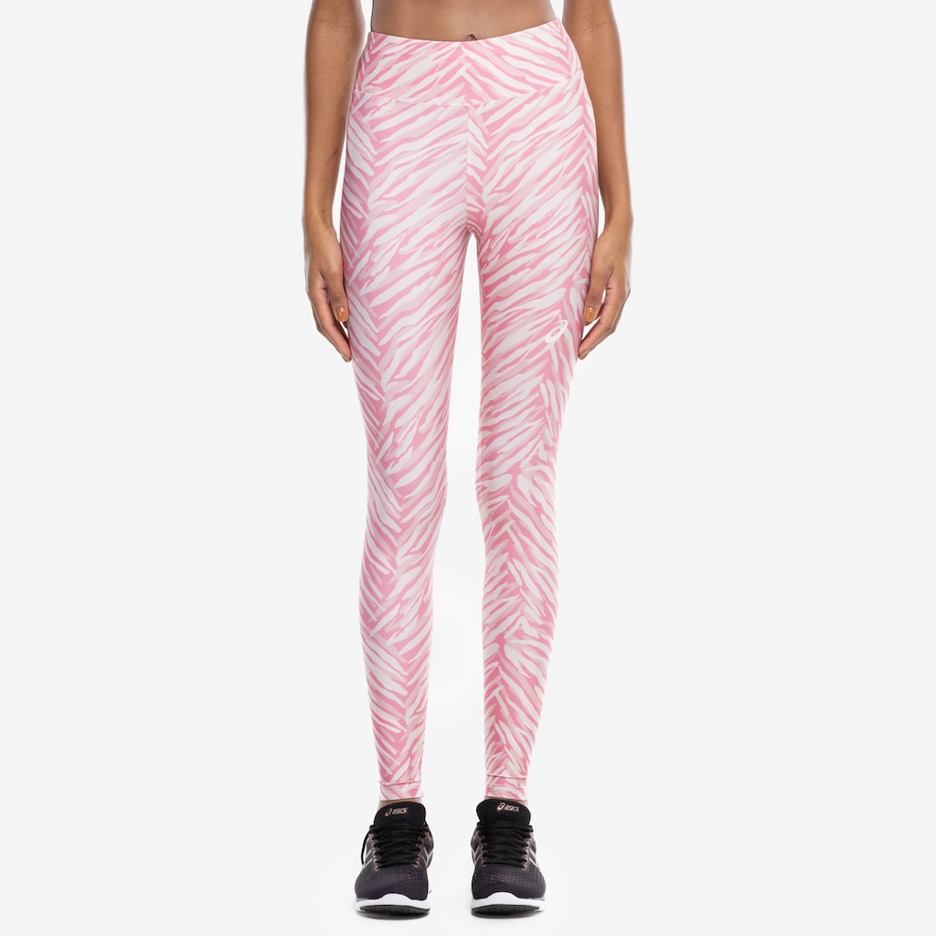 Imagem 3 do produto Calça Legging Feminina ASICS Baixa Sustentação Estampa Zebra
