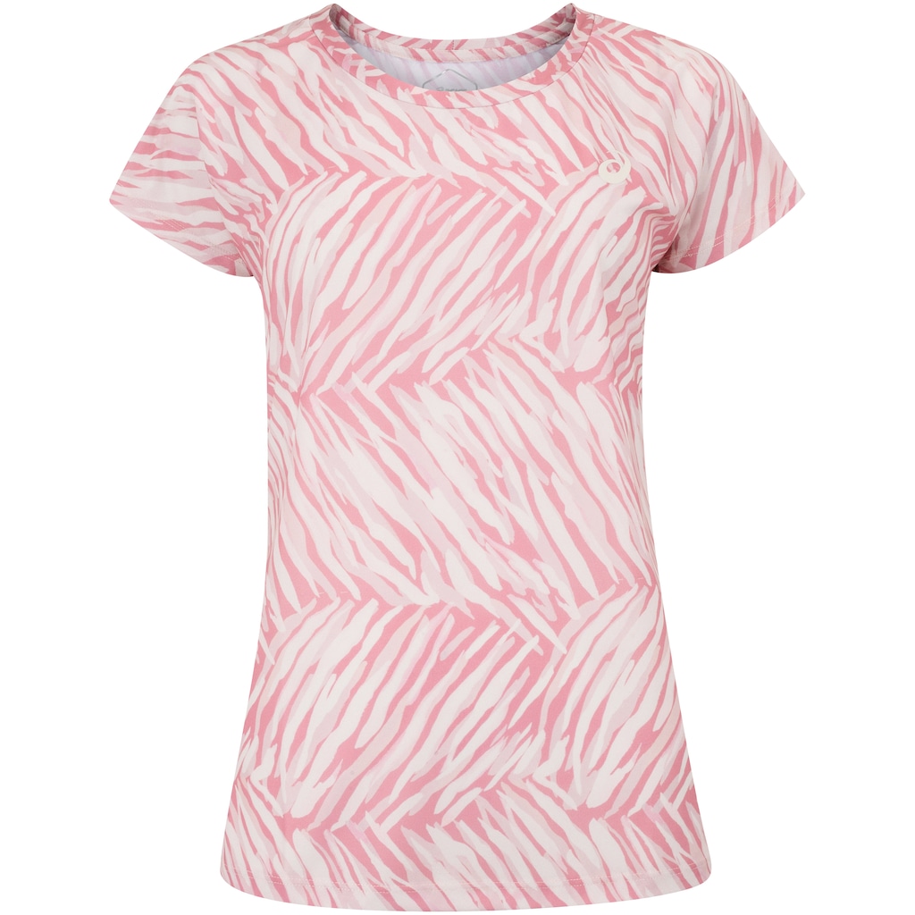 Camiseta Feminina ASICS Manga Curta Estampa Zebra Cava Tradicional - Foto 2