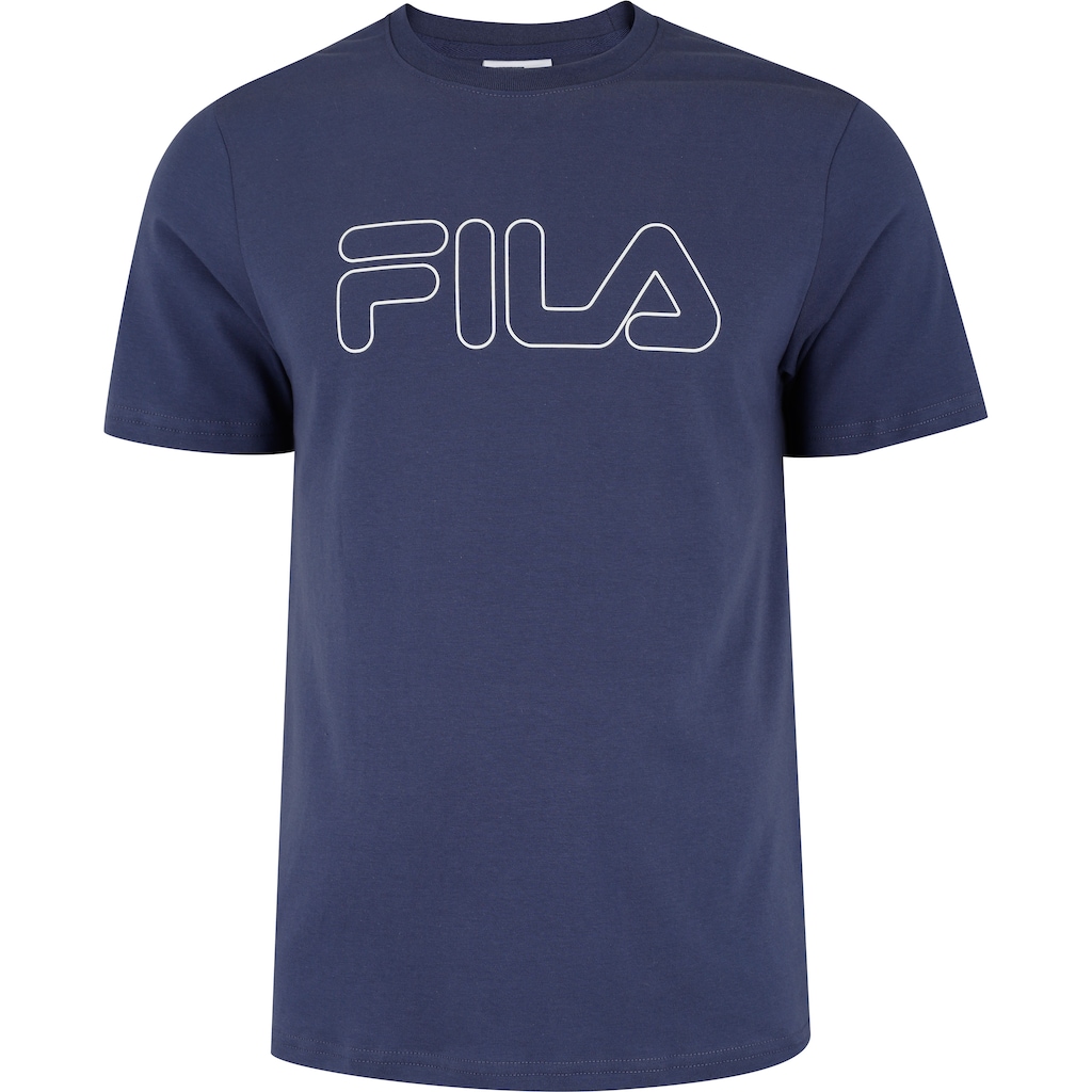 Camiseta Masculina Fila Manga Curta Letter Outline