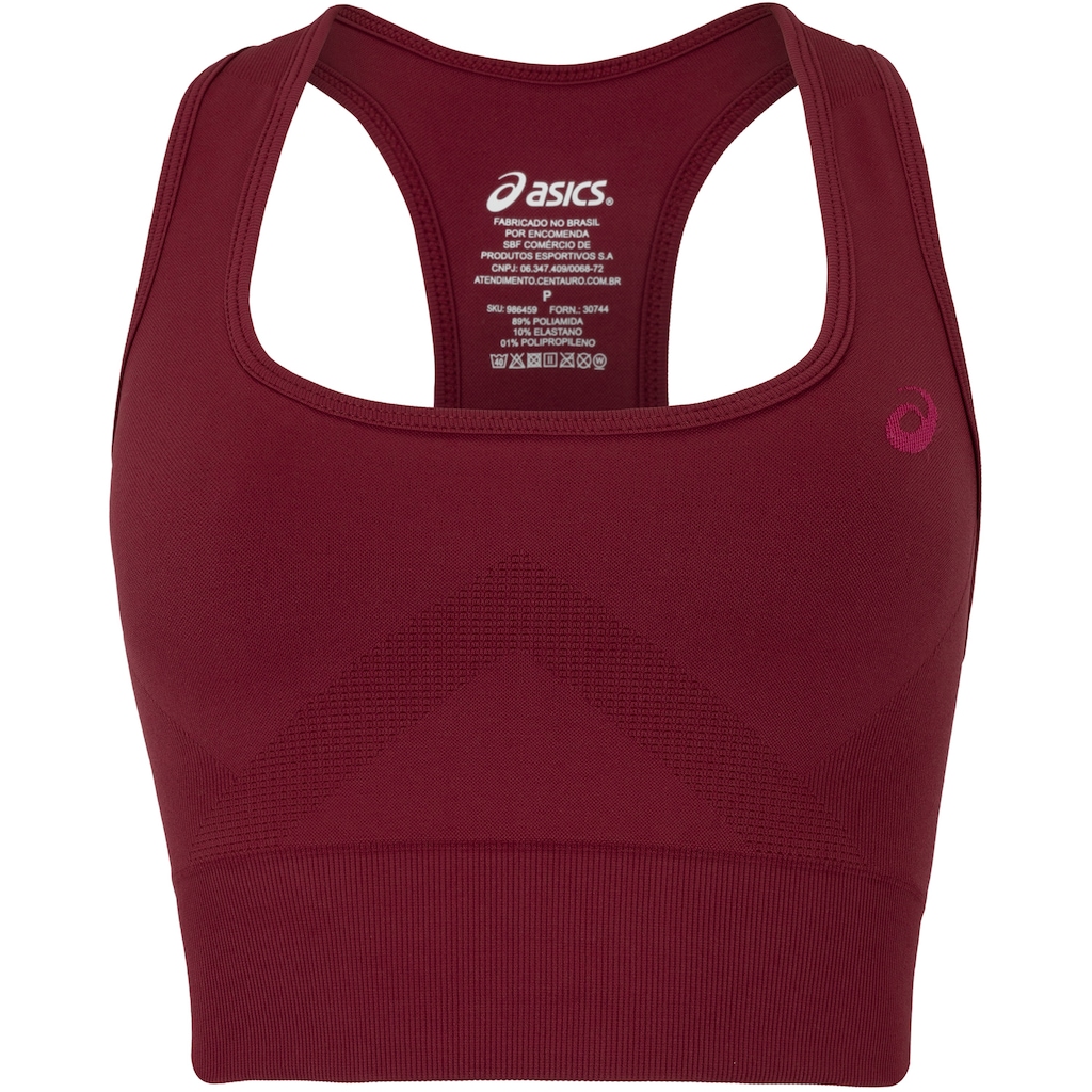 Imagem 1 do produto Top Fitness sem Bojo ASICS Alta Sustentação Seamless Fio Emana Adulto