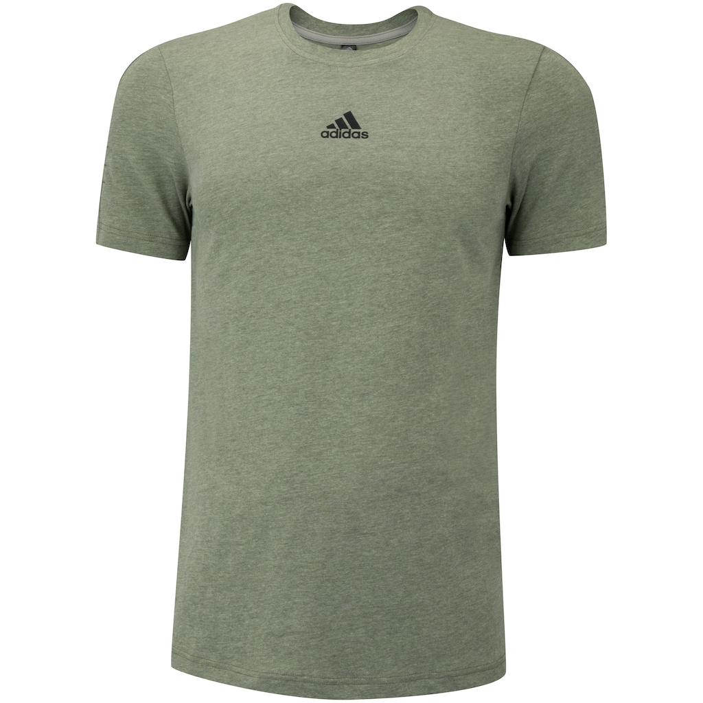 Camiseta Masculina adidas Manga Curta Mescla Logo
