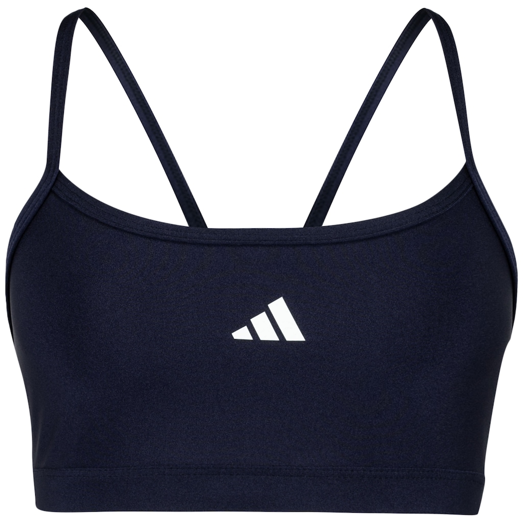 Top Fitness sem Bojo adidas Baixa Sustentação Latin Fit Solid Adulto - Foto 2