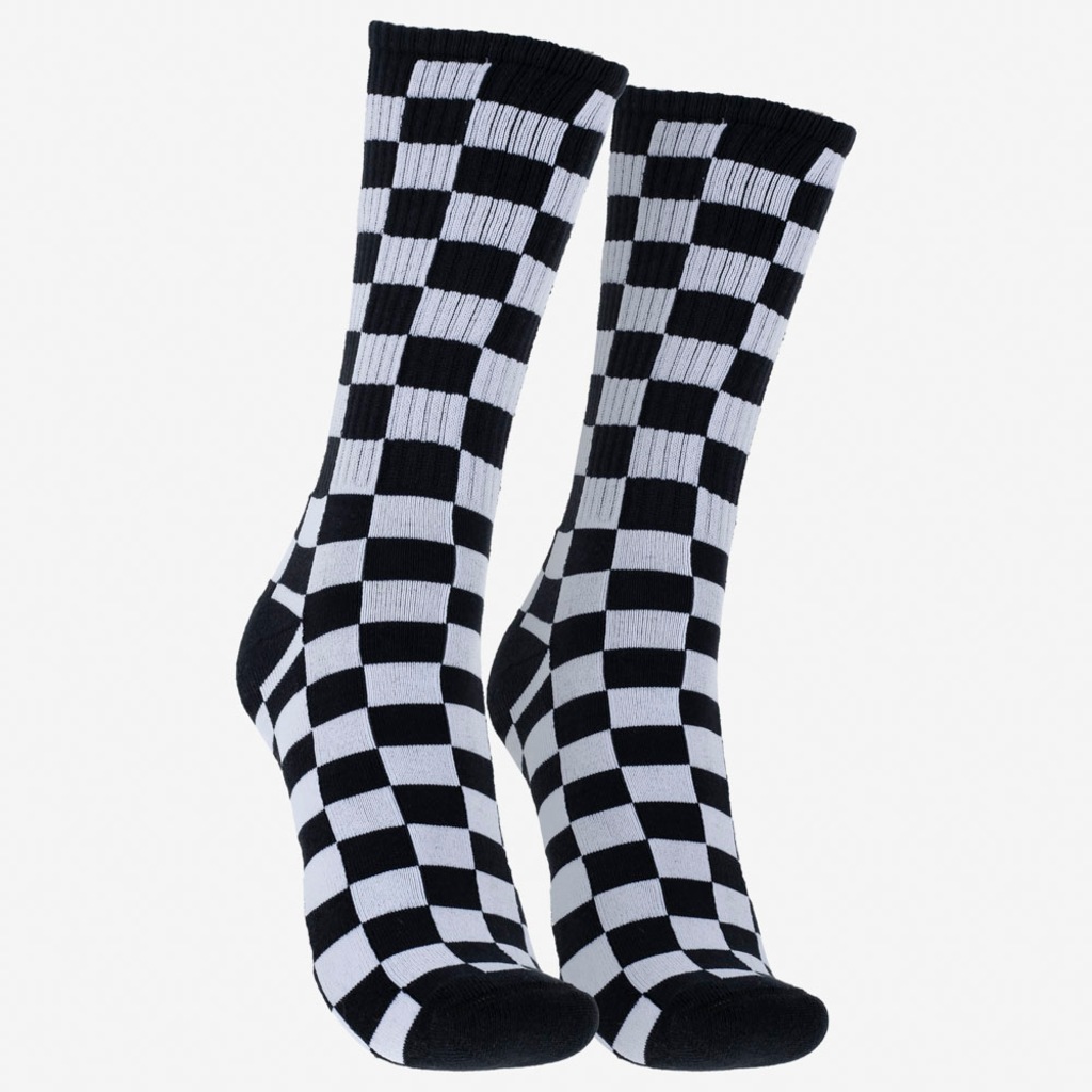 Meia Vans Cano Alto Checkerboard Crew - Foto 1