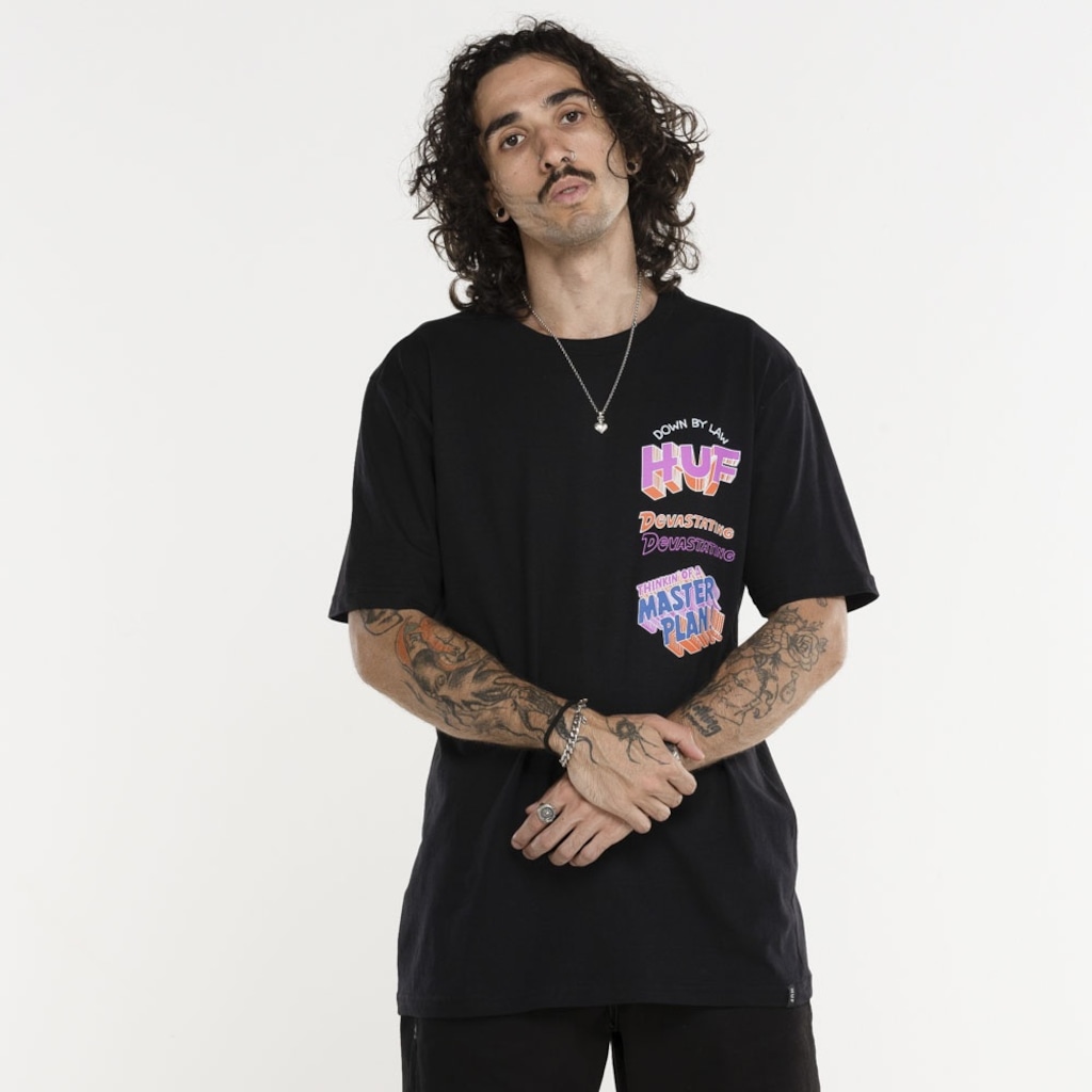 Imagem 2 do produto Camiseta HUF Manga Curta Master Plan SS