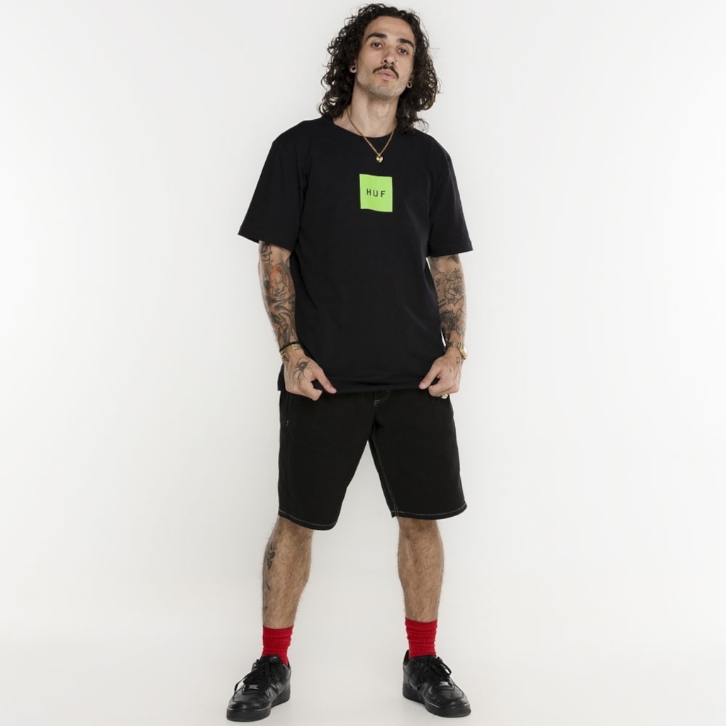 Camiseta HUF Manga Curta Set Box SS