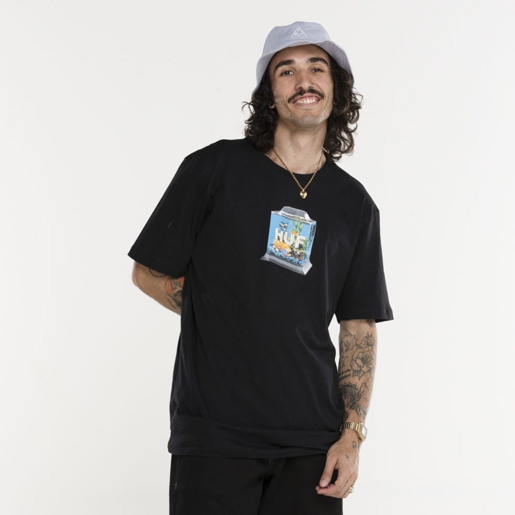 Imagem 2 do produto Camiseta HUF Manga Curta Fishtankin SS