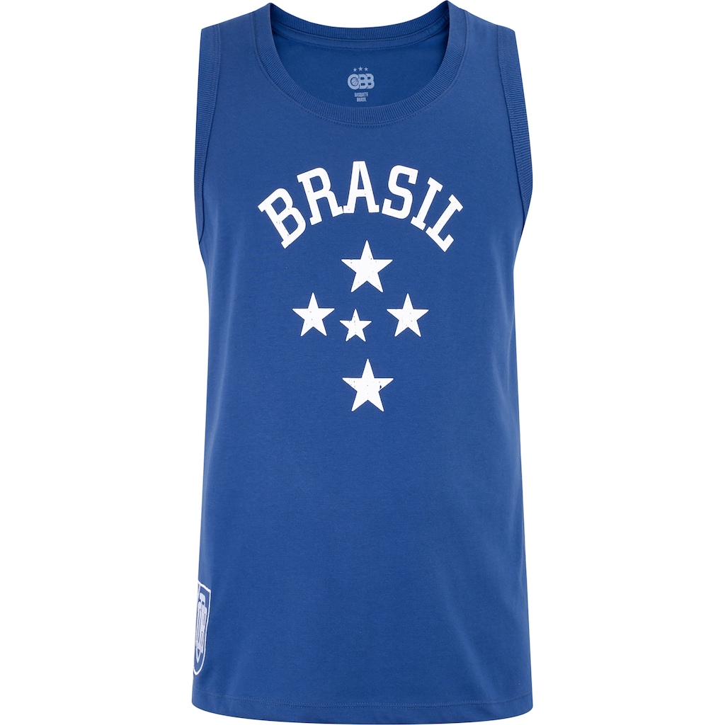 Camiseta Regata Masculina CBB Retrô Basquete Brasil - Foto 2