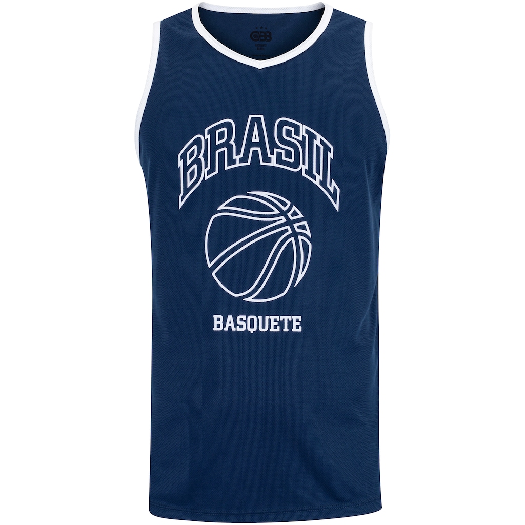 Camiseta Regata do Brasil Masculina CBB Treino Basquete