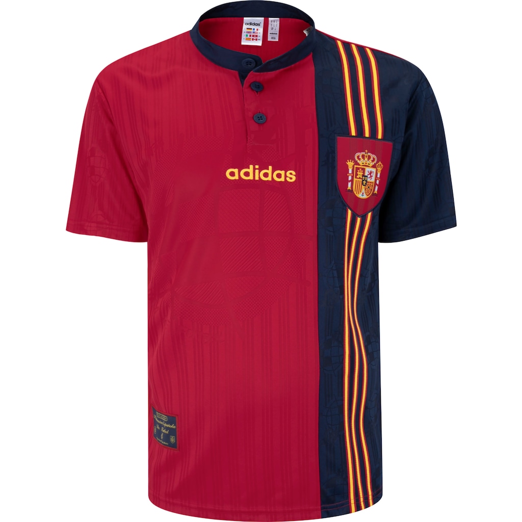 Camisa da Espanha I 96 adidas Masculina Torcedor - Foto 1
