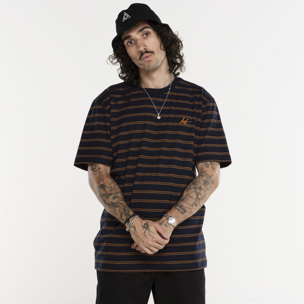 Camiseta HUF Manga Curta Listrada
