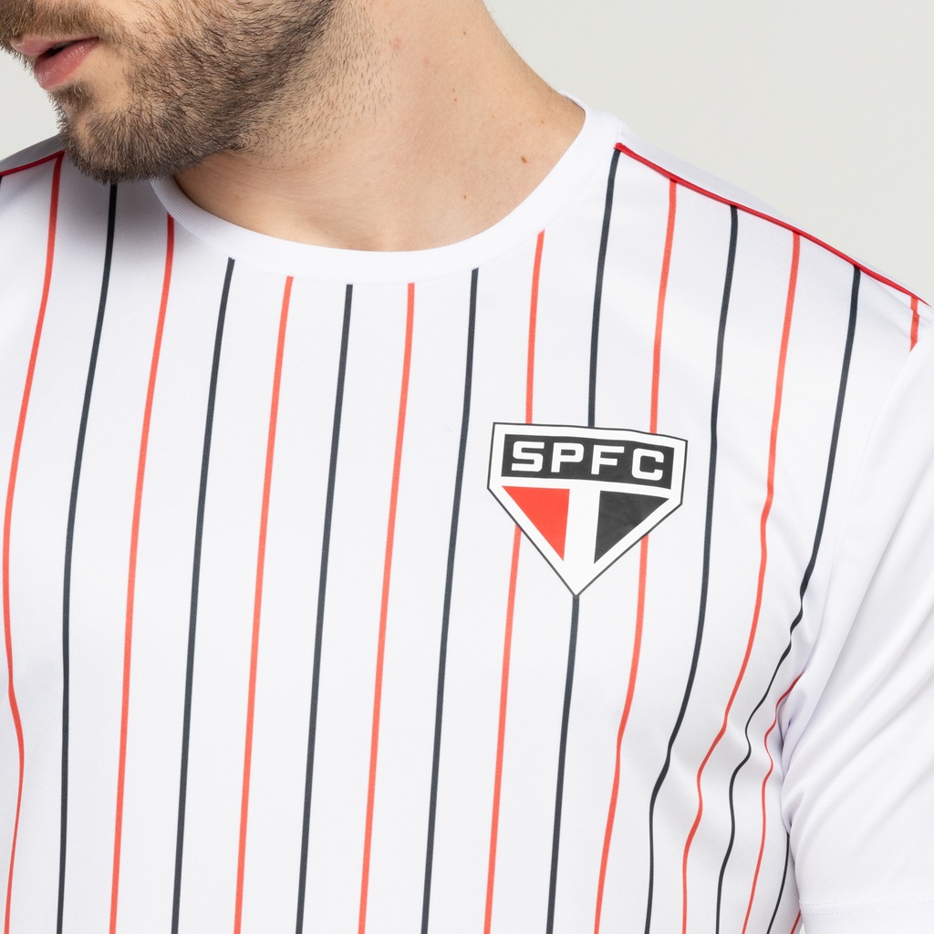 Imagem 3 do produto Camiseta do São Paulo Masculina Fardamento Listrada Dry