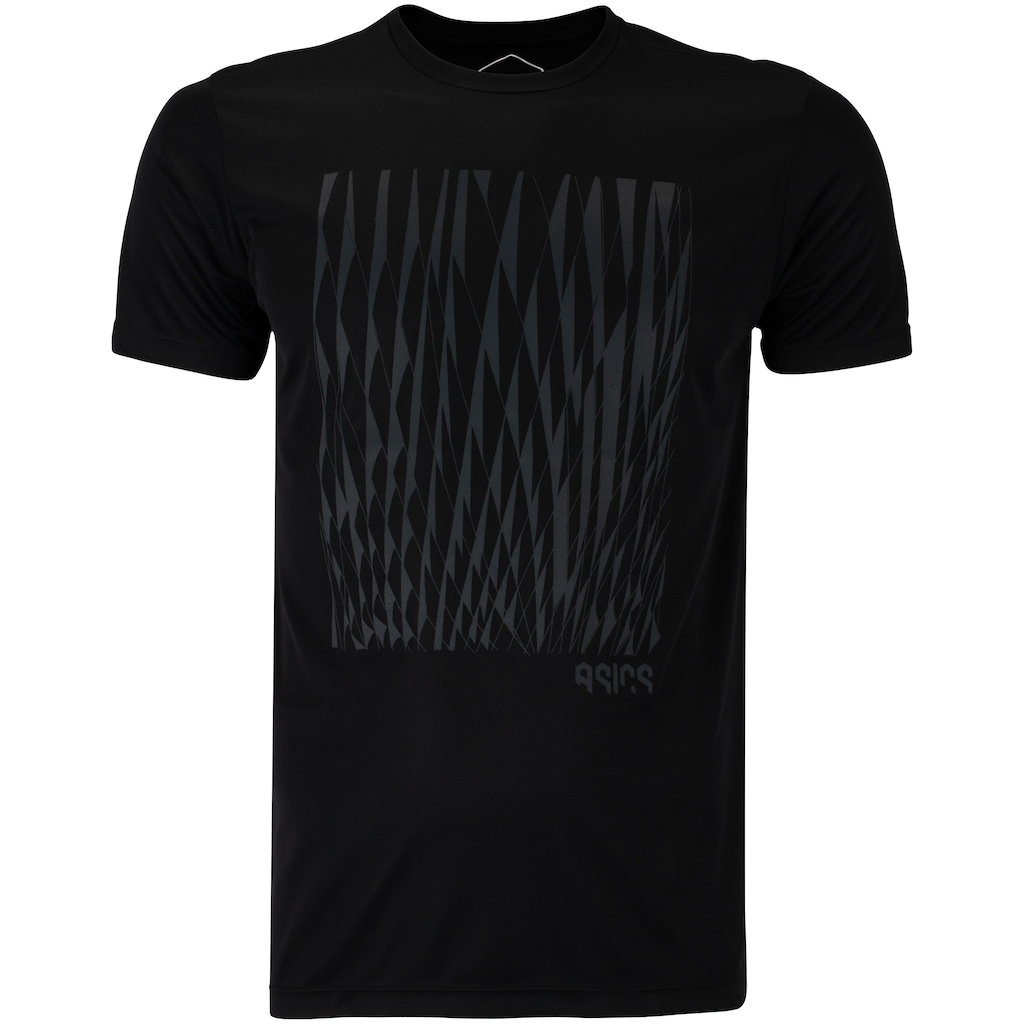 Camiseta Masculina ASICS Manga Curta Antiodor Estampa Treino - Foto 1
