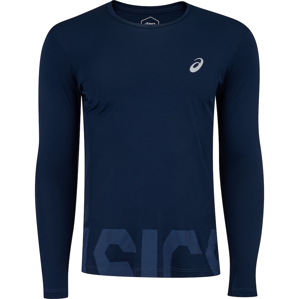 Camiseta Masculina ASICS Manga Longa Leve com Proteção UV