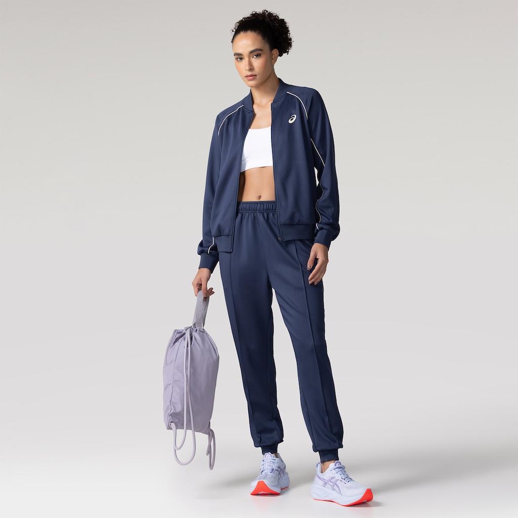 Conjunto de Agasalho Feminino ASICS Recortes Vivos