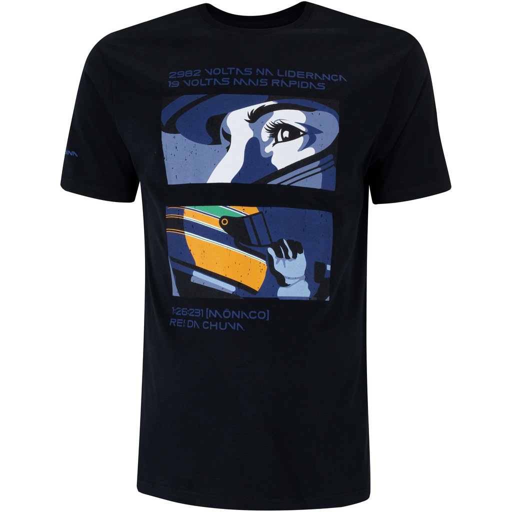 Imagem 1 do produto Camiseta Masculina Senna Manga Curta Timeless