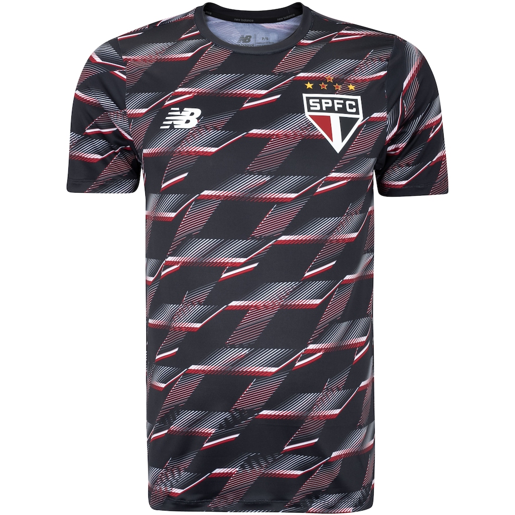 Camisa Pré Jogo do São Paulo 24 New Balance Masculina