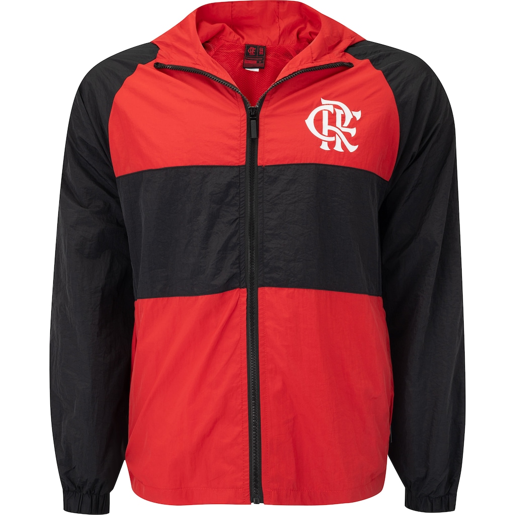 Jaqueta Corta-Vento do Flamengo Braziline Masculina com Capuz Wind - Foto 1