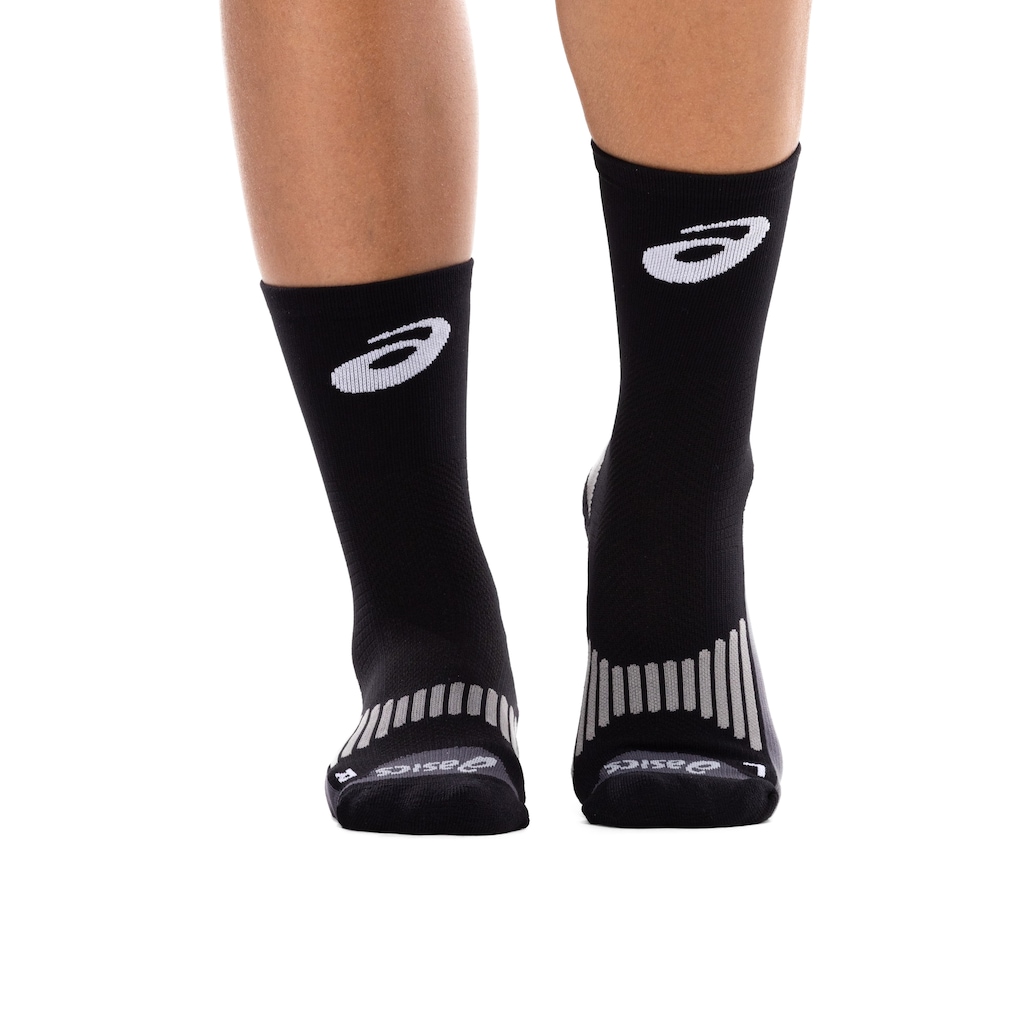 Meia Para Corrida Rally Crew 5k Cano Alto Tamanho 34-38 ASICS Adulto