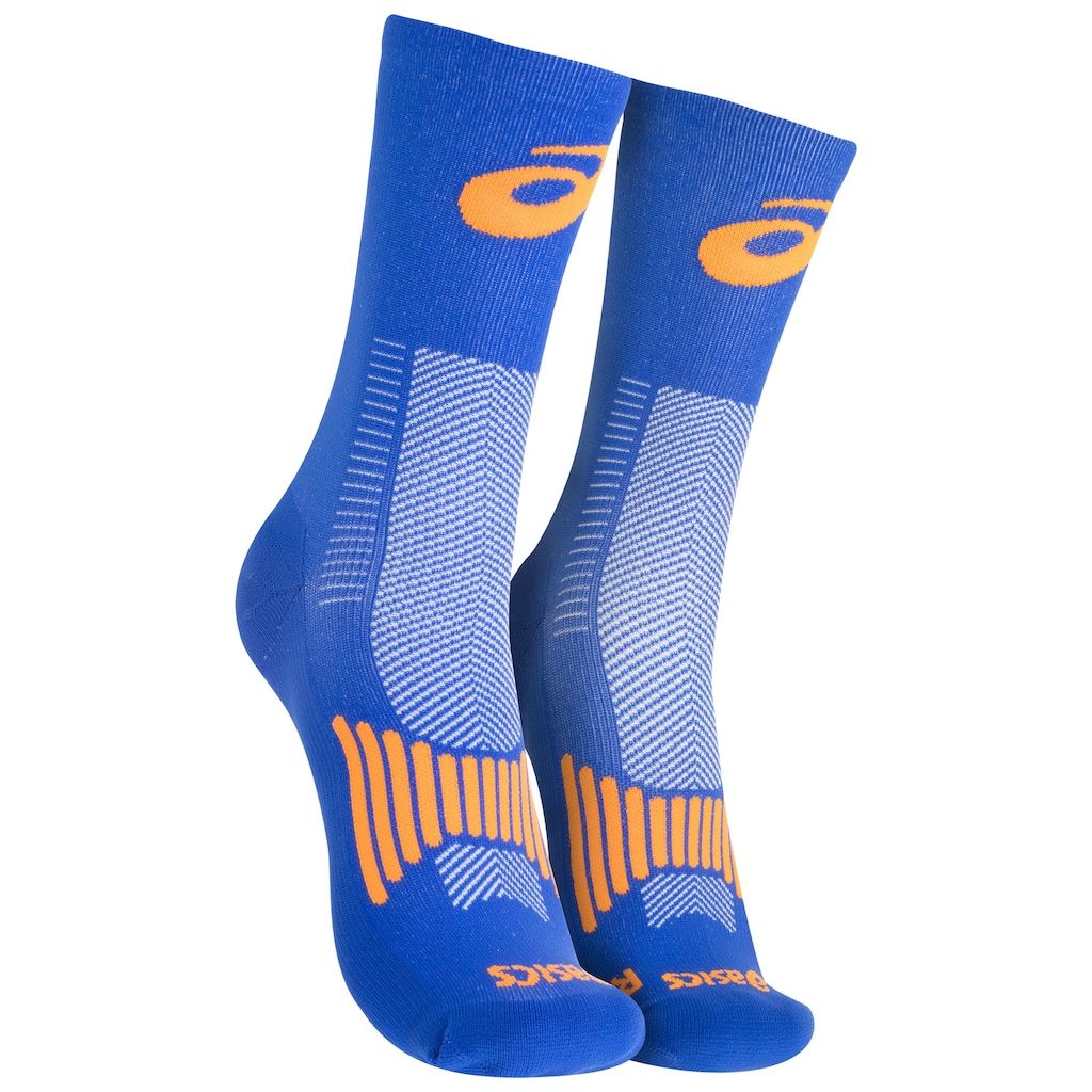 Meia Para Corrida Rally Crew 5k Cano Alto Tamanho 39-44 ASICS Adulto