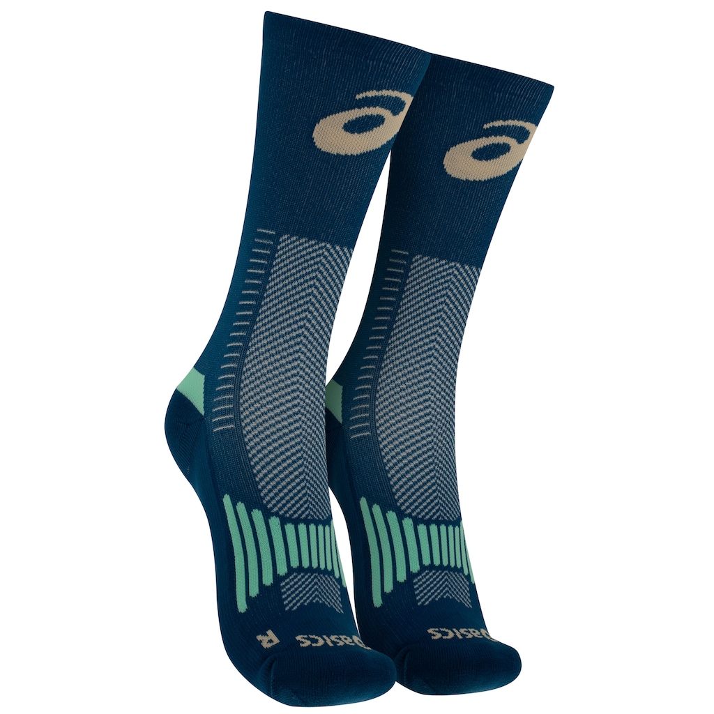 Meia Para Corrida Rally Crew 10k Cano Alto Tamanho 34-38 ASICS Adulto