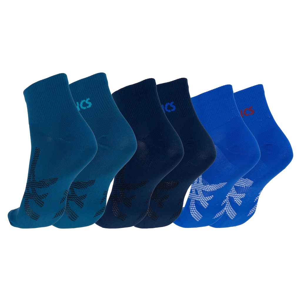 Imagem 2 do produto Kit 3 Pares de Meias Asics Quarter Cano Médio Adulto