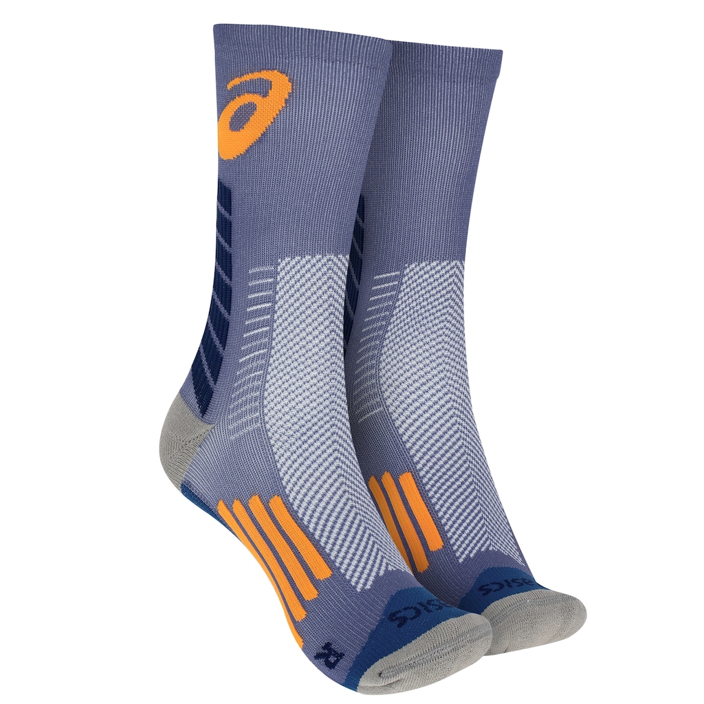 Meia Para Corrida Rally Crew 5k Cano Alto Tamanho 39-44 ASICS Adulto