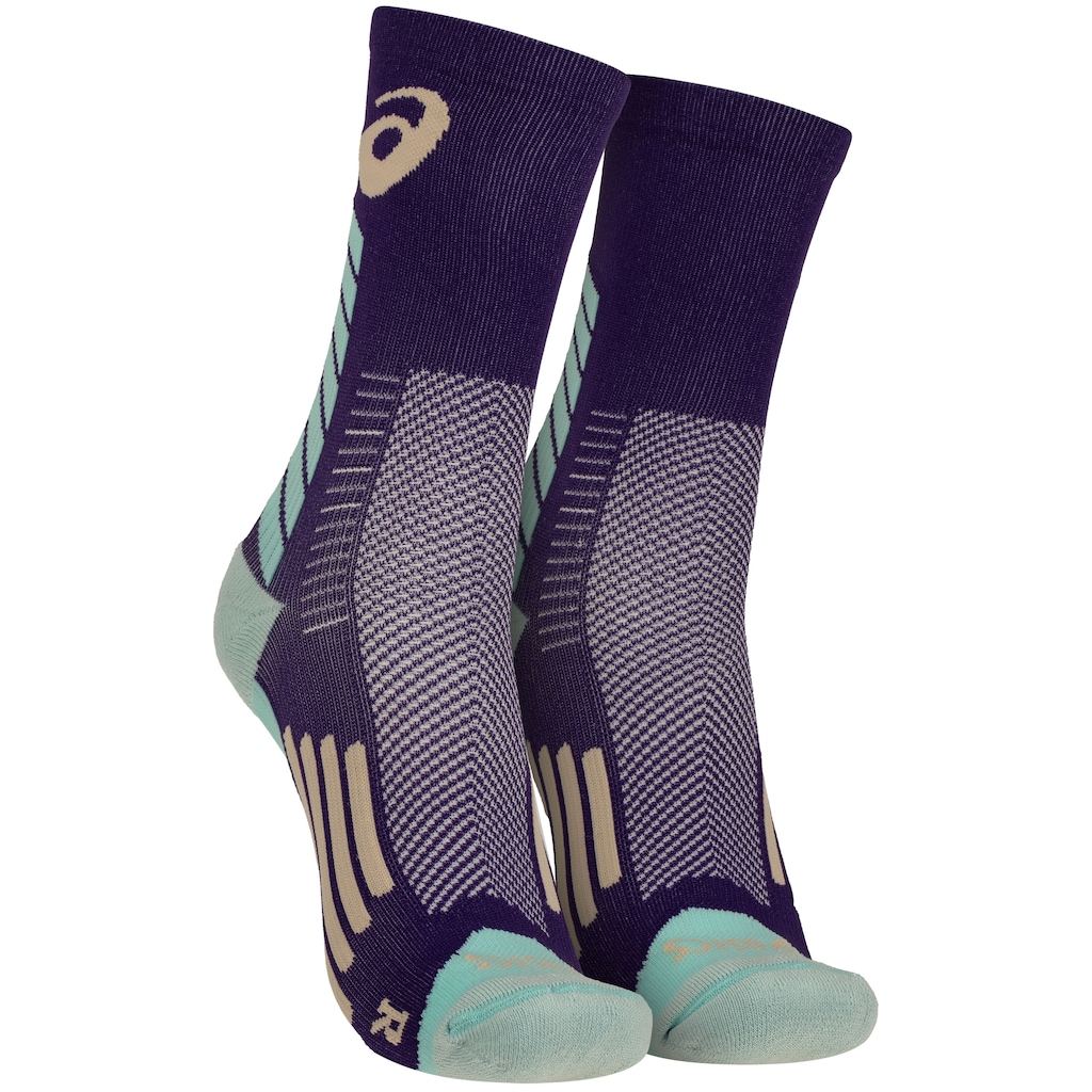 Meia Para Corrida Rally Crew 5k Cano Alto Tamanho 39-44 ASICS Adulto