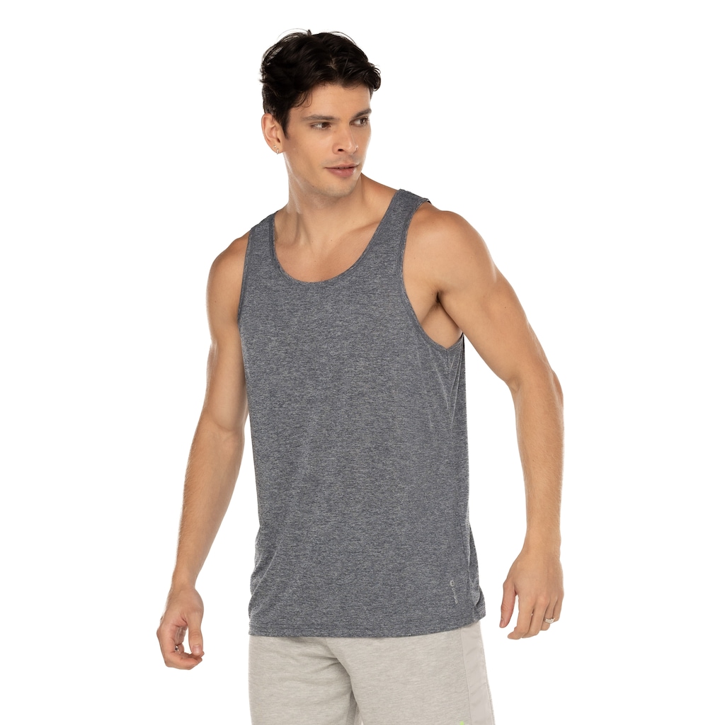 Camiseta Regata Masculina Oxer Mescla Basic