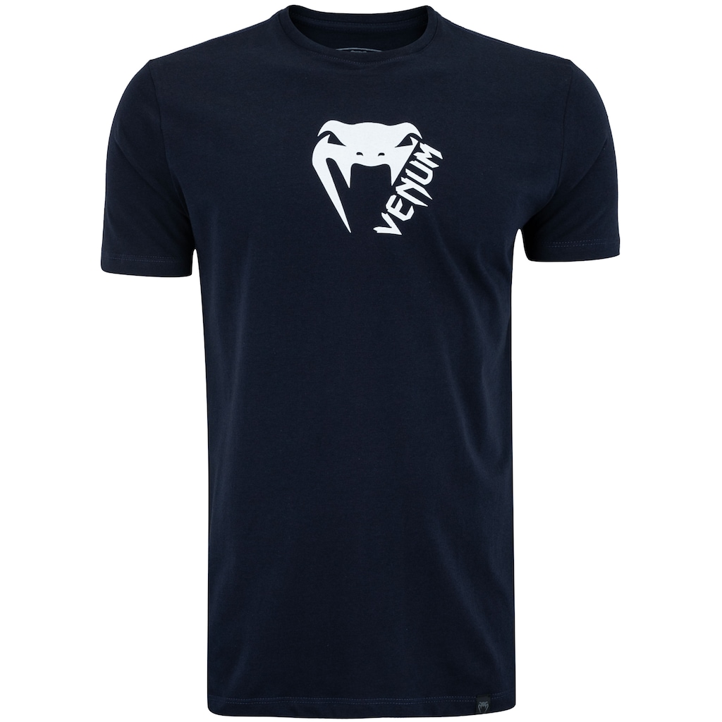 Camiseta Masculina Venum Manga Curta Basic Light Blue Navy