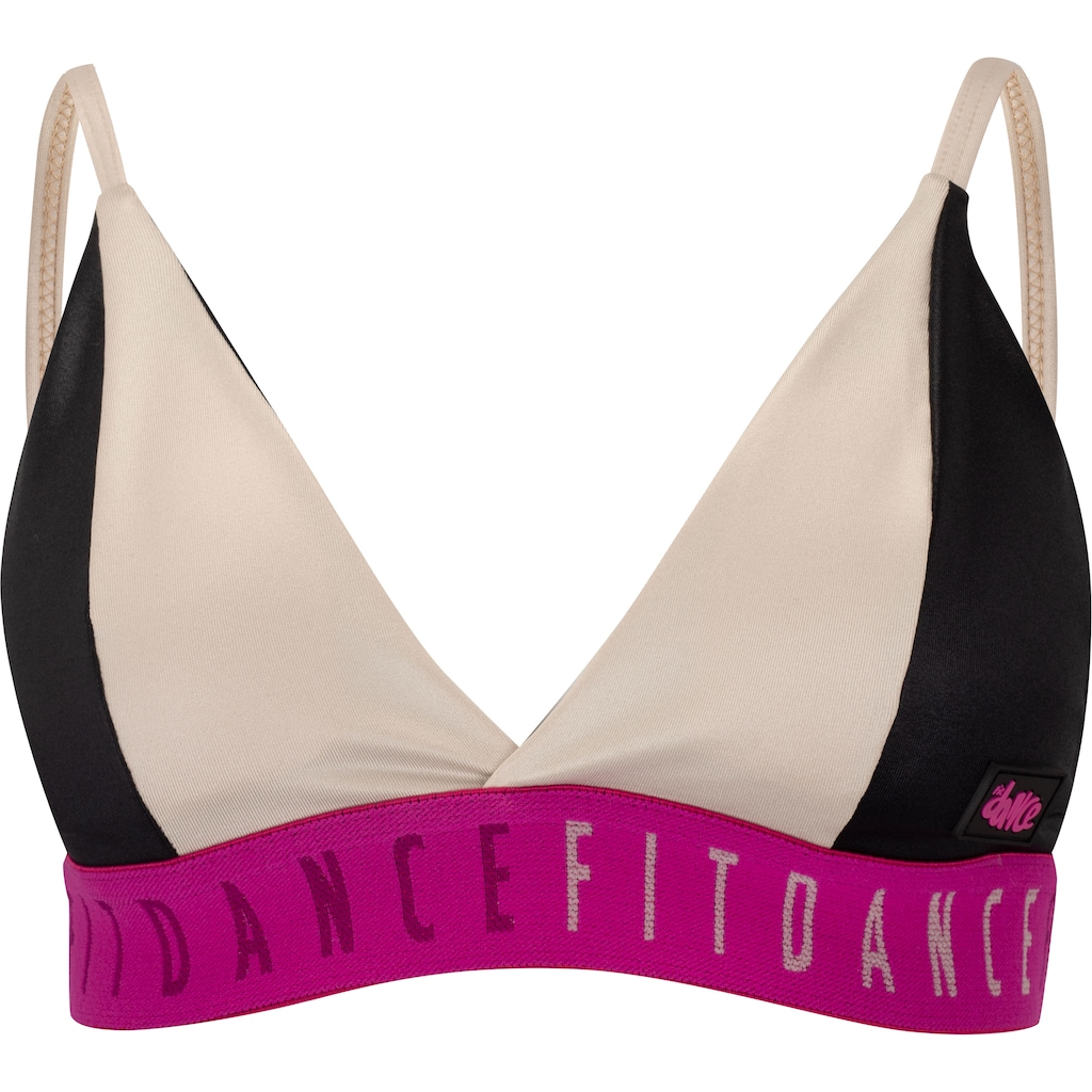 Top Fitness com Bojo Fixo Fit Dance Baixa Sustentação Alças Elástico Adulto