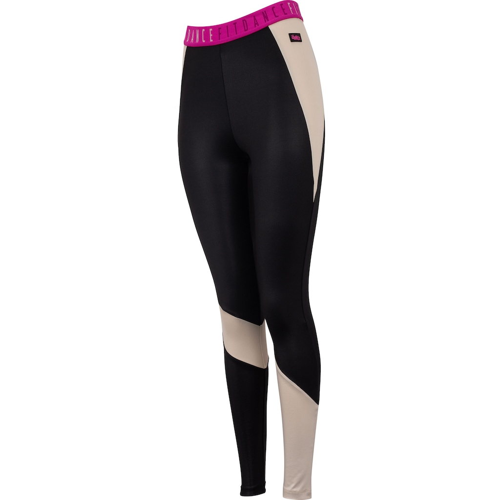 Calça Legging Feminina Fit Dance Elástico Recortada