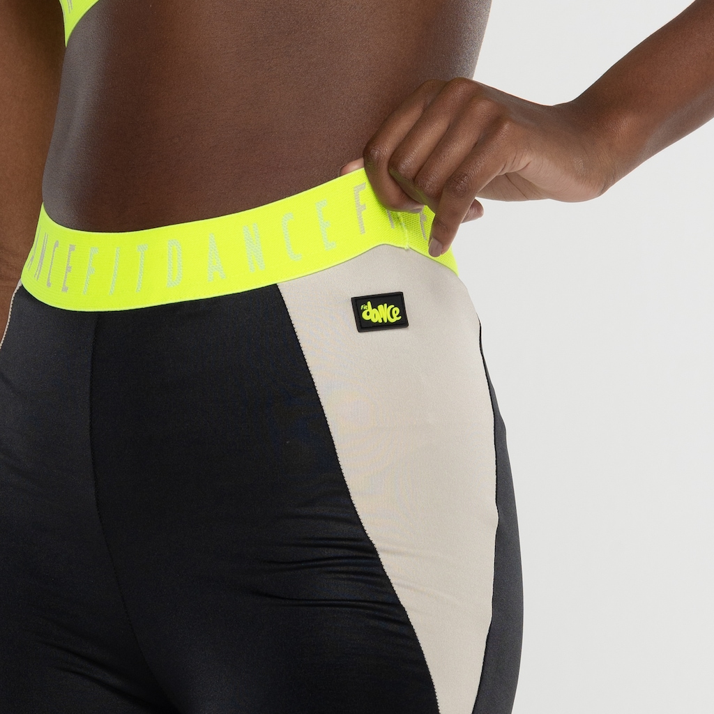 Imagem 4 do produto Calça Legging Feminina Fit Dance Elástico Recortada