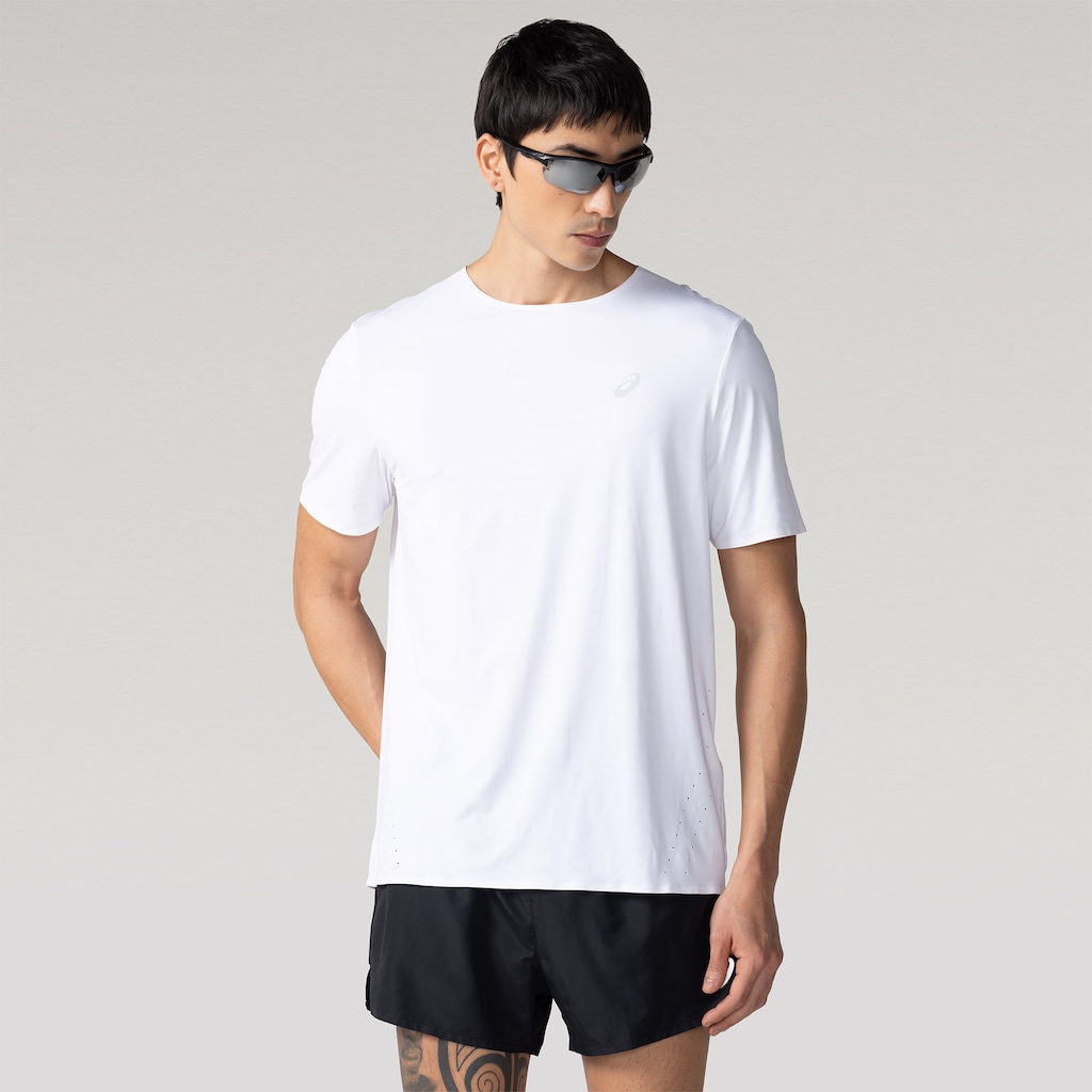 Camiseta Masculina ASICS Manga Curta Selada Respirável