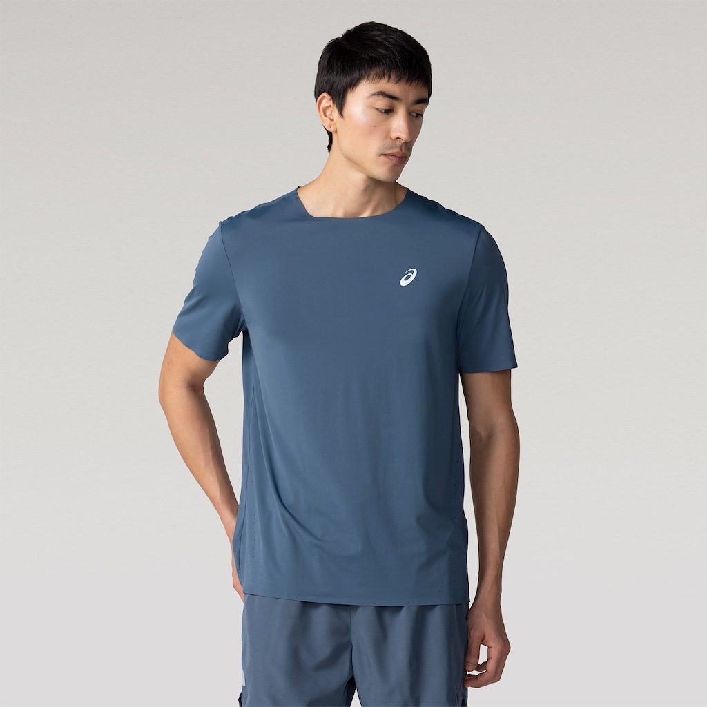 Camiseta Masculina ASICS Manga Curta Selada Respirável