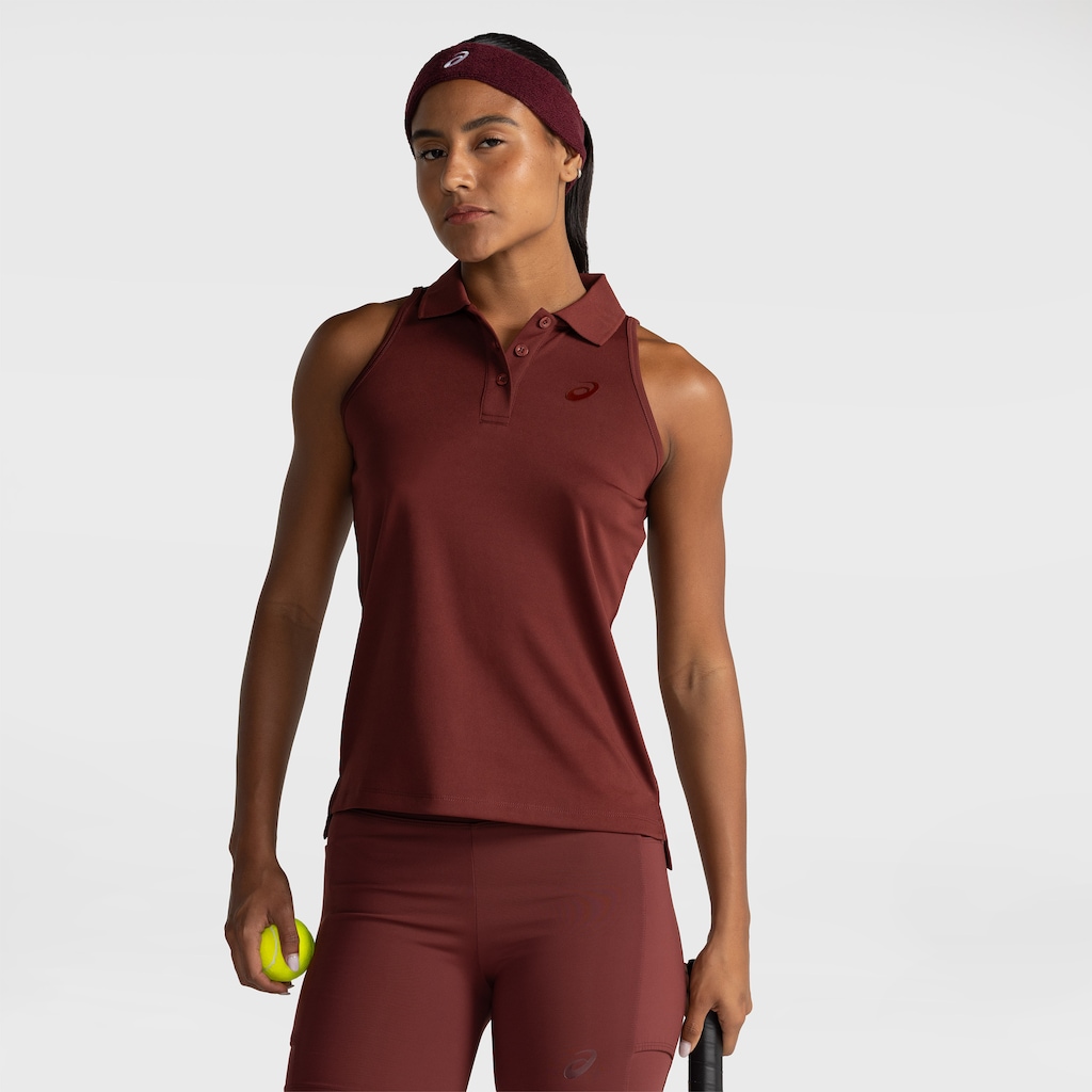 Imagem 1 do produto Camisa Polo Regata ASICS Botões Antiodor- Feminina