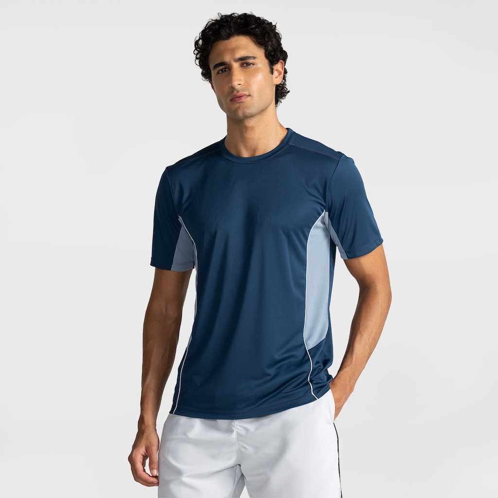 Camiseta Masculina Oxer Manga Curta Recorte com Vivo - Foto 1