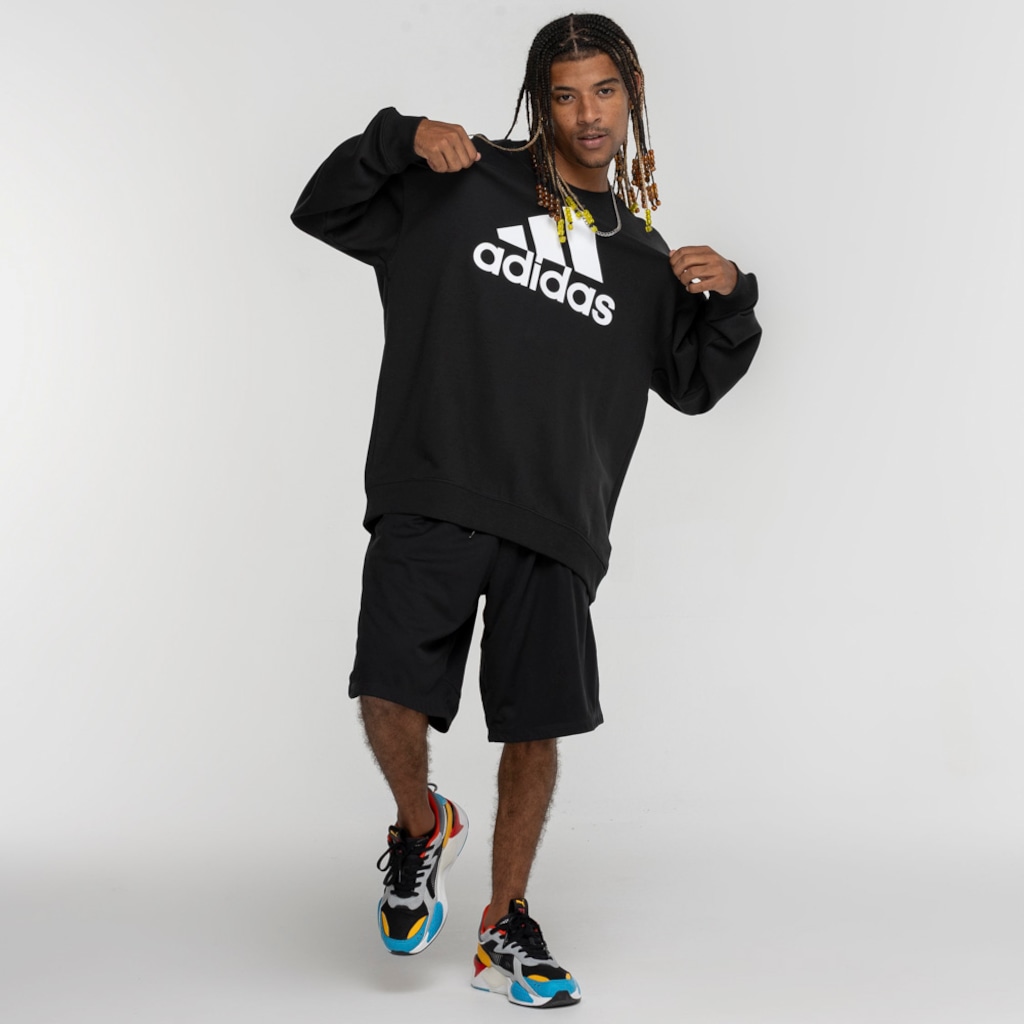 Imagem 2 do produto Blusão adidas sem Capuz Moletom Big Logo