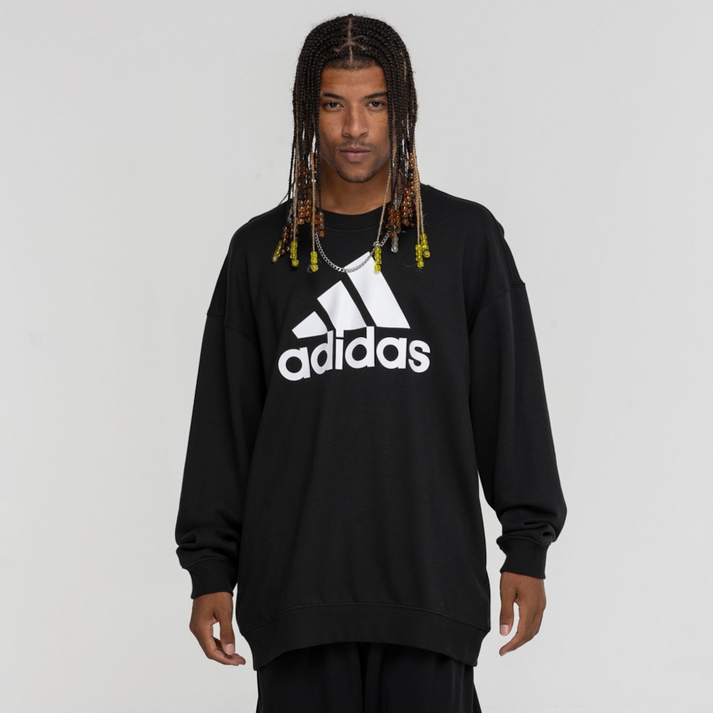 Imagem 3 do produto Blusão adidas sem Capuz Moletom Big Logo