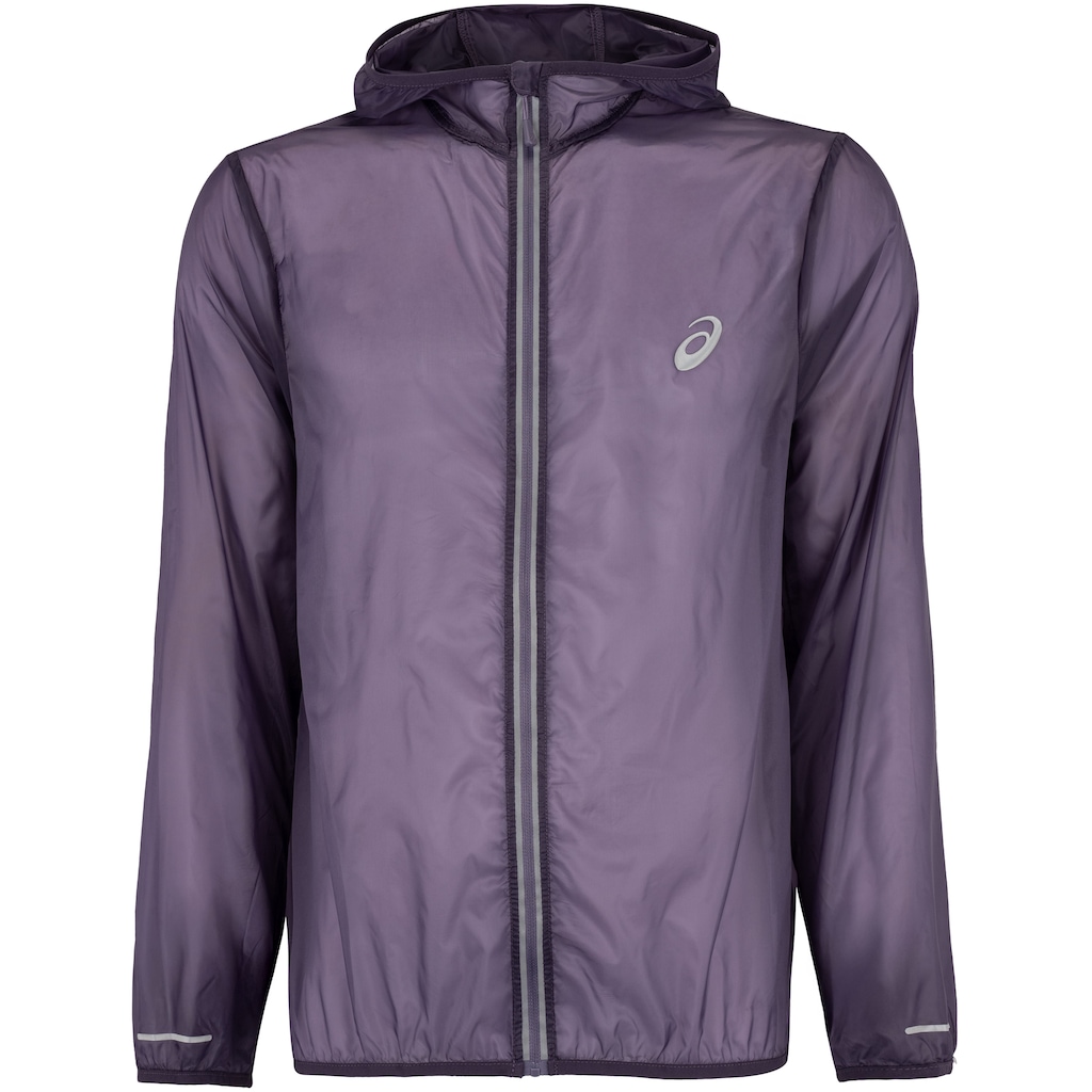 Jaqueta Masculina ASICS com Capuz Ultraleve Packable Repelente à Água