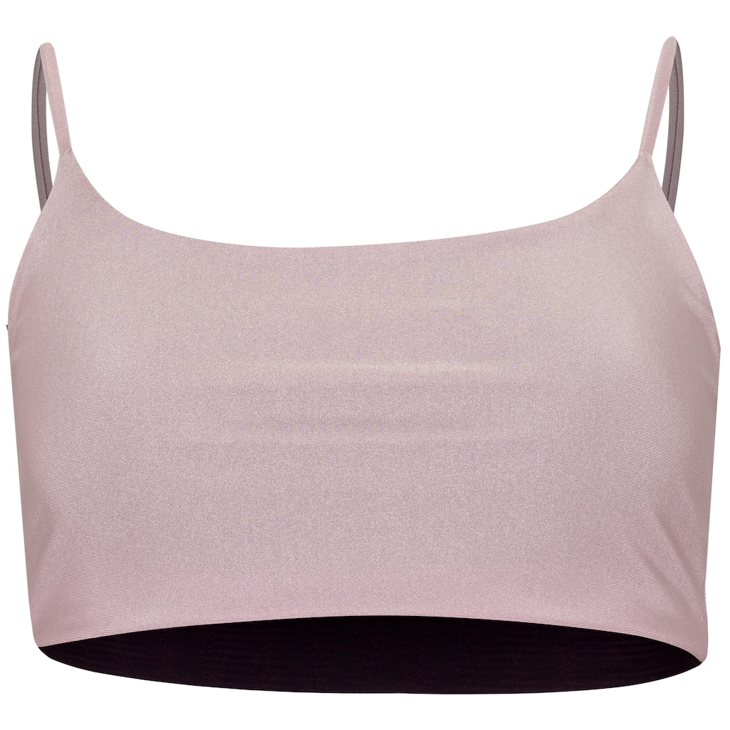 Top Fitness sem Bojo Oxer Baixa Sustentação Brilho Reversível Adulto