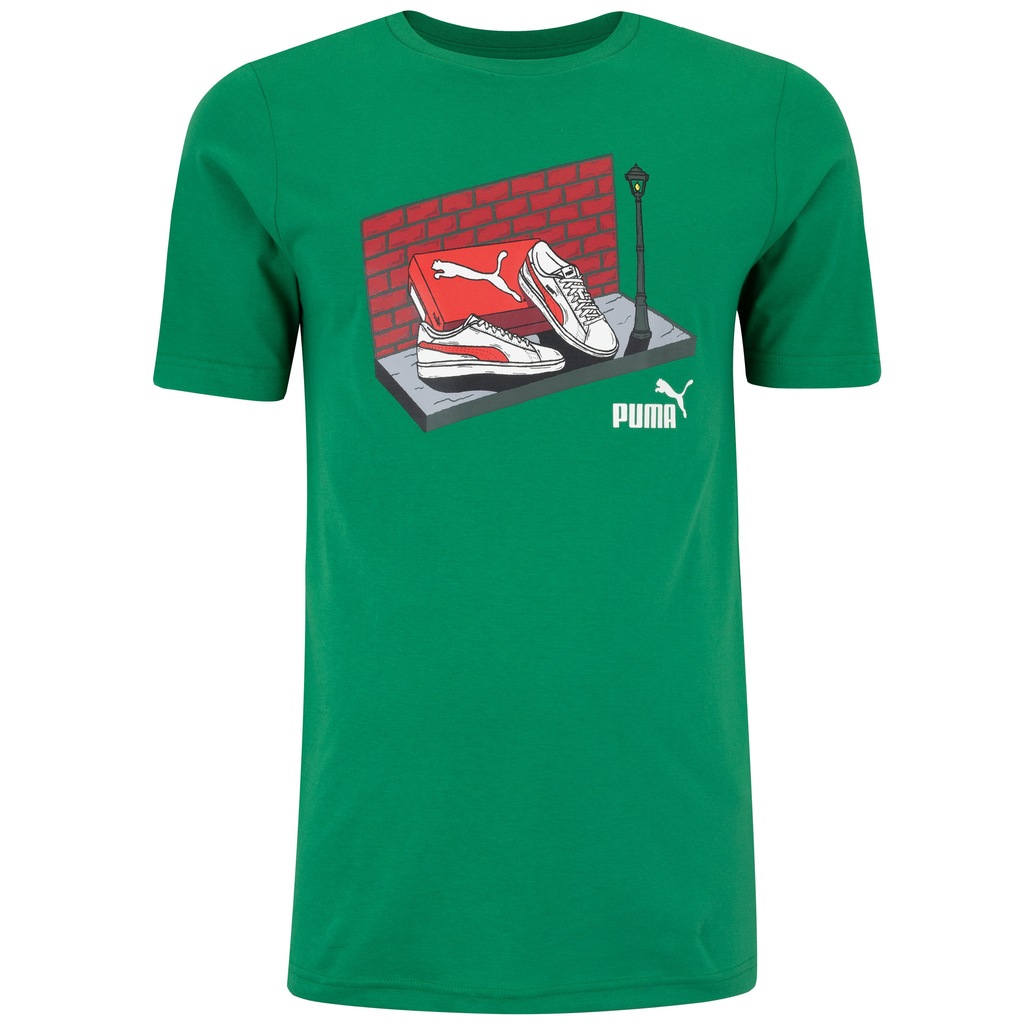 Camiseta Masculina Puma Manga Curta Graphics Sneaker Box Tee - Foto 1