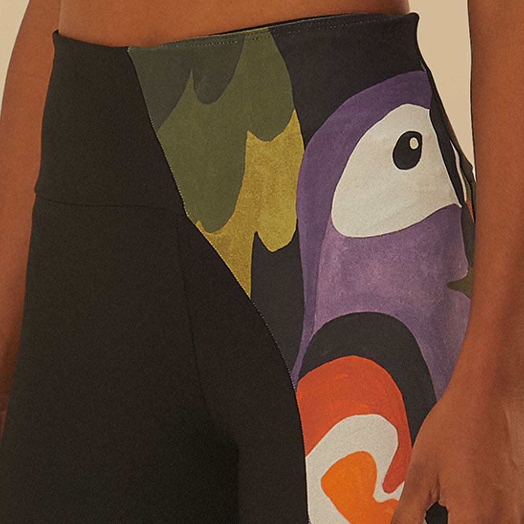 Imagem 4 do produto Calça Legging Feminina Farm Recorte Voô Doce Média Compressão Cintura Média