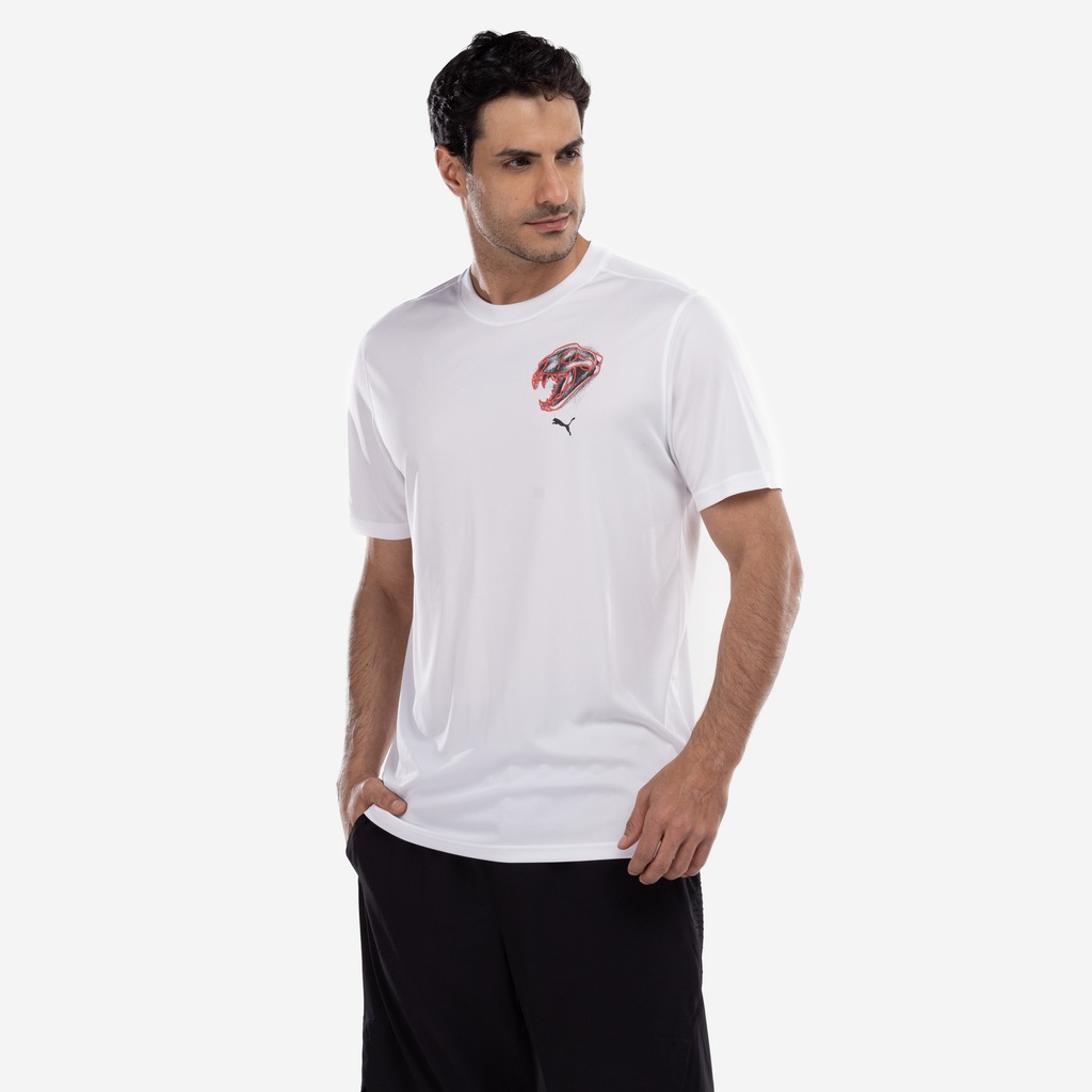 Camiseta Masculina Puma Manga Curta Graphic Emblem Tee - Foto 1